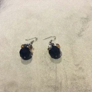 Black Crystal Earrings